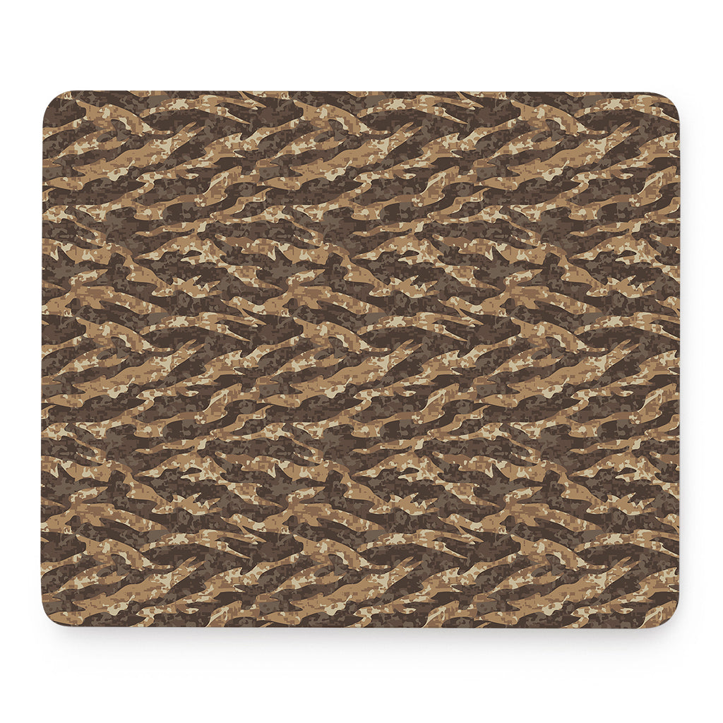 Desert Tiger Stripe Camouflage Print Mouse Pad