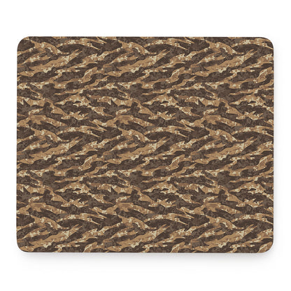 Desert Tiger Stripe Camouflage Print Mouse Pad