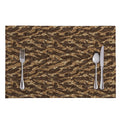 Desert Tiger Stripe Camouflage Print Placemat