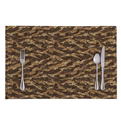 Desert Tiger Stripe Camouflage Print Placemat