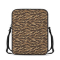 Desert Tiger Stripe Camouflage Print Rectangular Crossbody Bag