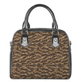 Desert Tiger Stripe Camouflage Print Shoulder Handbag
