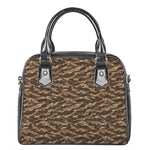 Desert Tiger Stripe Camouflage Print Shoulder Handbag