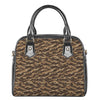 Desert Tiger Stripe Camouflage Print Shoulder Handbag