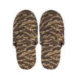 Desert Tiger Stripe Camouflage Print Slippers