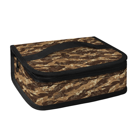 Desert Tiger Stripe Camouflage Print Small Lunch Bag