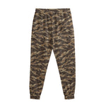 Desert Tiger Stripe Camouflage Print Sweatpants