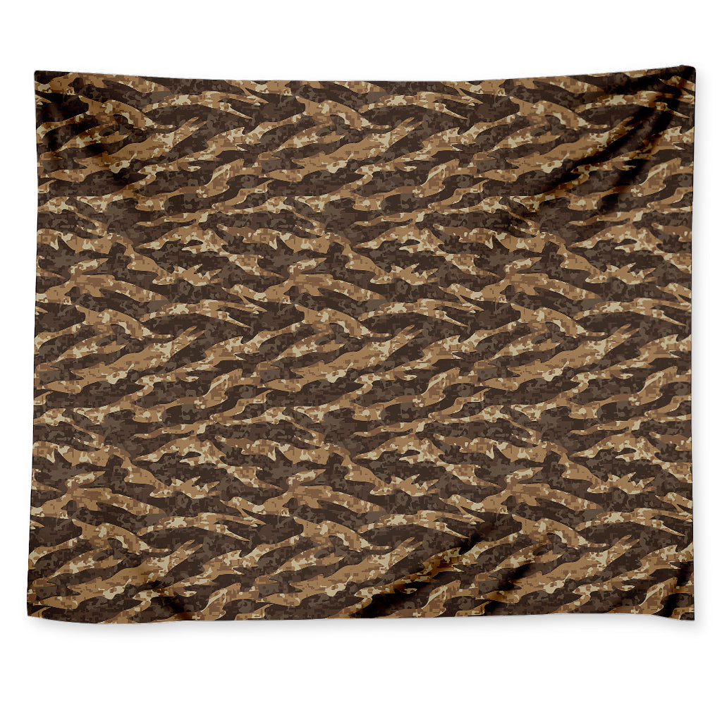 Desert Tiger Stripe Camouflage Print Tapestry