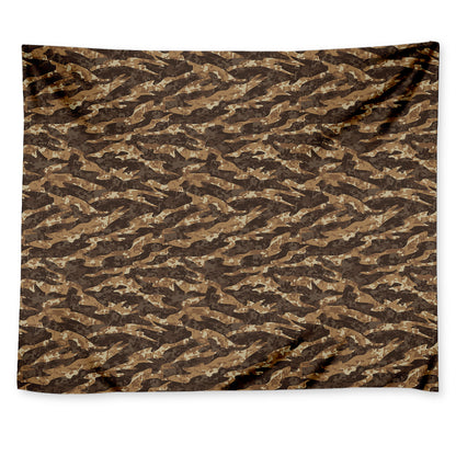 Desert Tiger Stripe Camouflage Print Tapestry