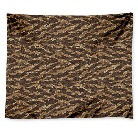 Desert Tiger Stripe Camouflage Print Tapestry