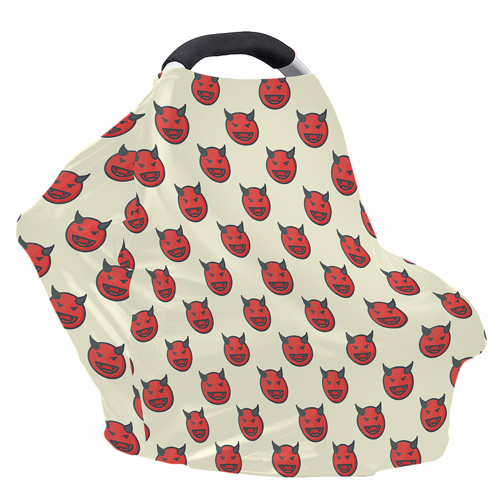 Devil Emoji Pattern Print Baby Seat Cover