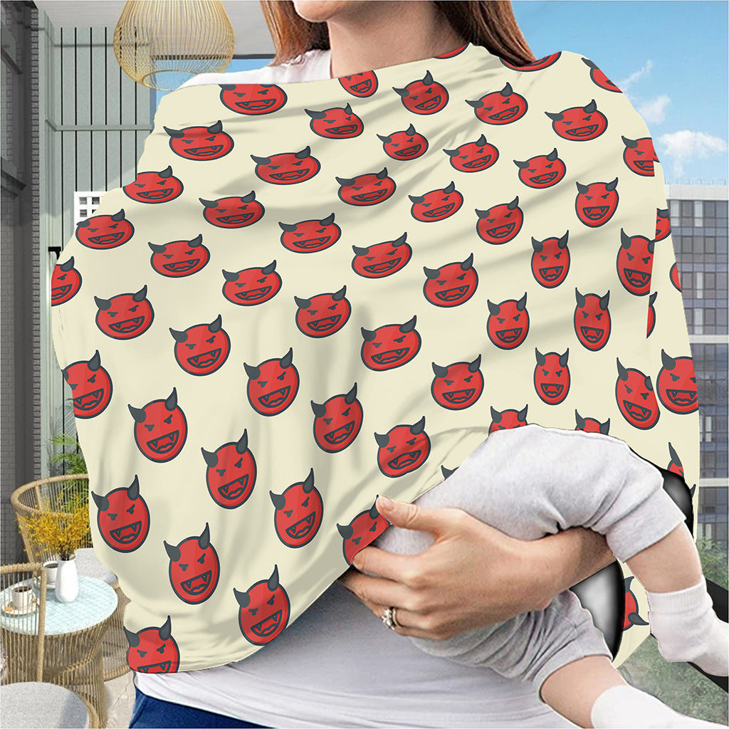 Devil Emoji Pattern Print Baby Seat Cover
