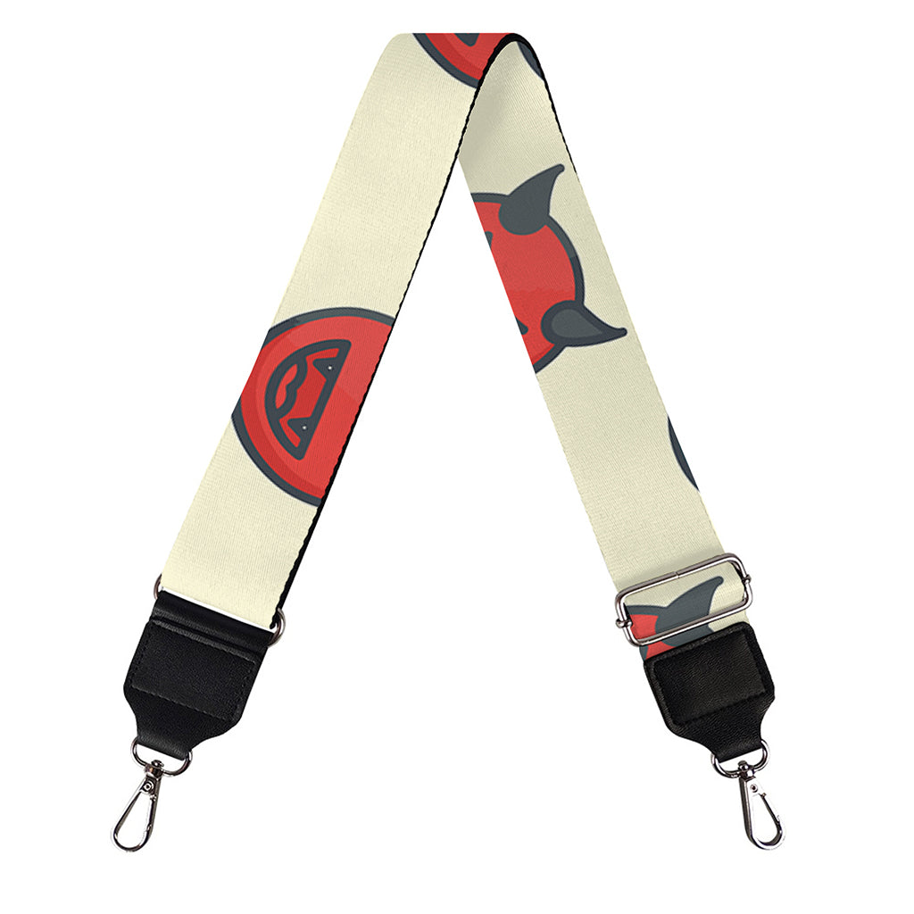 Devil Emoji Pattern Print Bag Strap