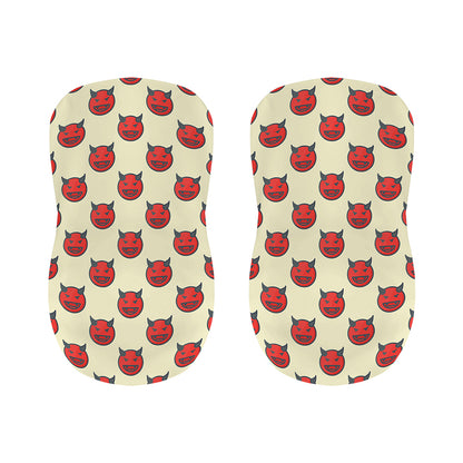 Devil Emoji Pattern Print Bar Stool Covers
