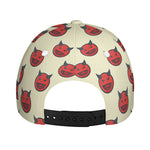 Devil Emoji Pattern Print Baseball Cap