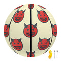 Devil Emoji Pattern Print Basketball