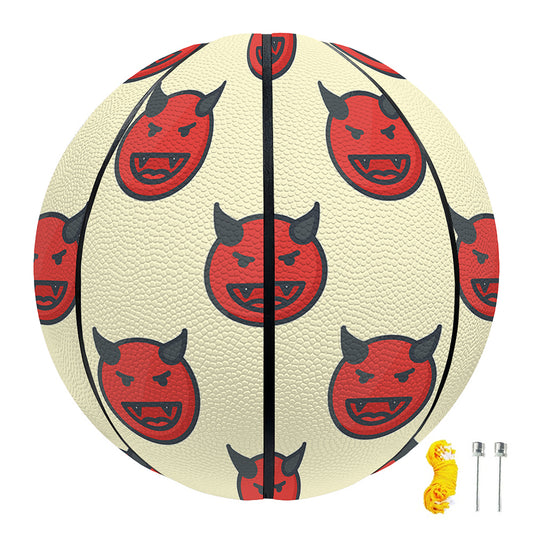 Devil Emoji Pattern Print Basketball