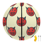 Devil Emoji Pattern Print Basketball