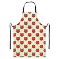 Devil Emoji Pattern Print Bib Apron With Pocket
