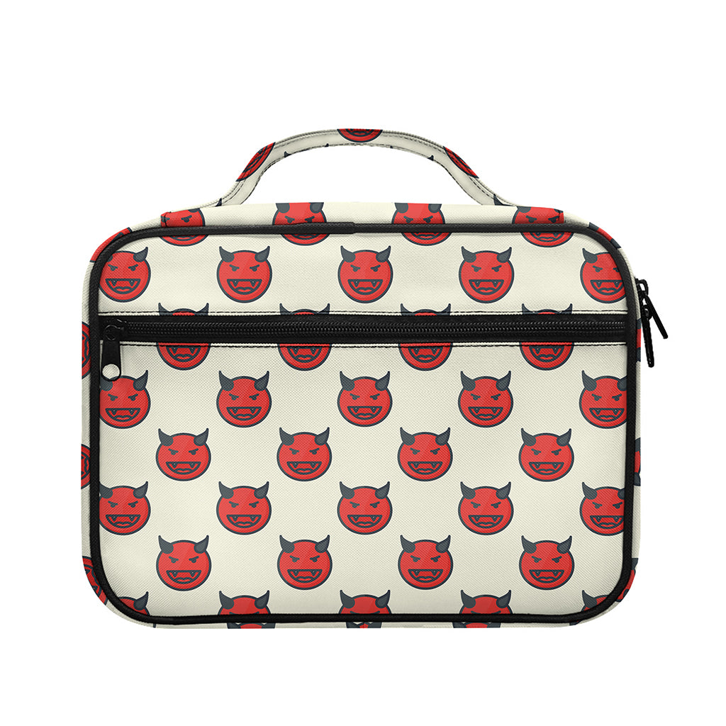 Devil Emoji Pattern Print Briefcase Bible Bag