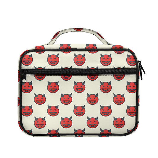 Devil Emoji Pattern Print Briefcase Bible Bag