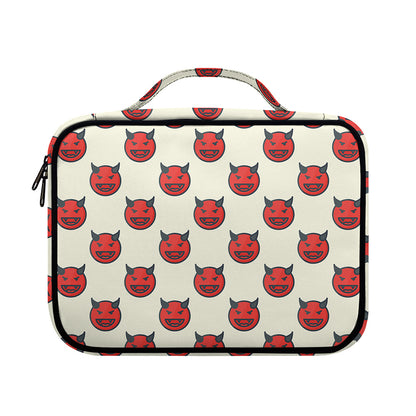 Devil Emoji Pattern Print Briefcase Bible Bag