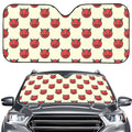 Devil Emoji Pattern Print Car Windshield Sun Shade
