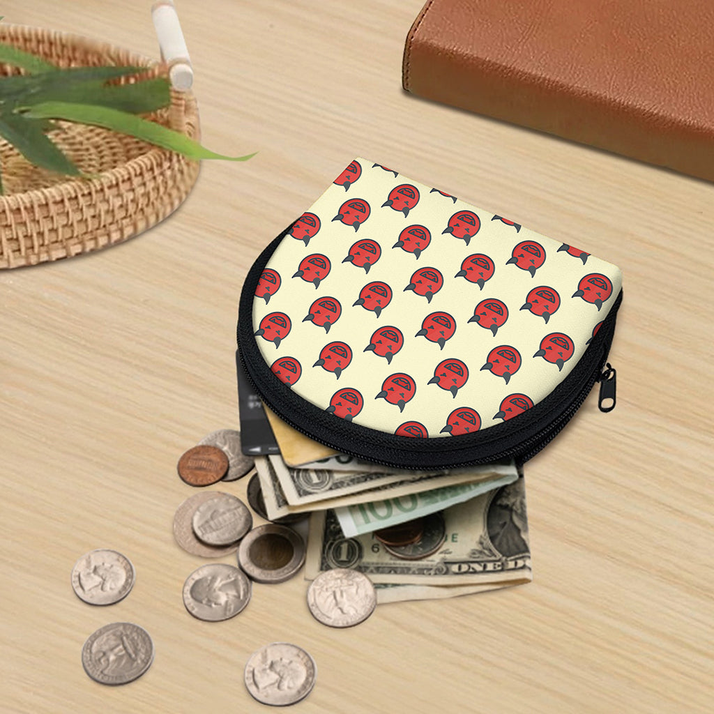 Devil Emoji Pattern Print Coin Purse