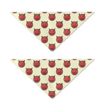 Devil Emoji Pattern Print Dog Bandana