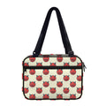 Devil Emoji Pattern Print Double Strap Bible Bag