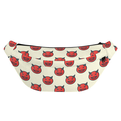 Devil Emoji Pattern Print Fanny Pack