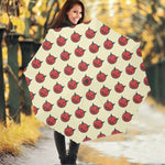 Devil Emoji Pattern Print Foldable Umbrella