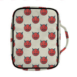 Devil Emoji Pattern Print Front Pocket Bible Bag