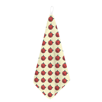 Devil Emoji Pattern Print Hand Towel