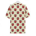 Devil Emoji Pattern Print Hawaiian Shirt