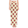 Devil Emoji Pattern Print High Slit Maxi Skirt