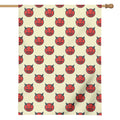 Devil Emoji Pattern Print House Flag