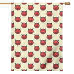 Devil Emoji Pattern Print House Flag