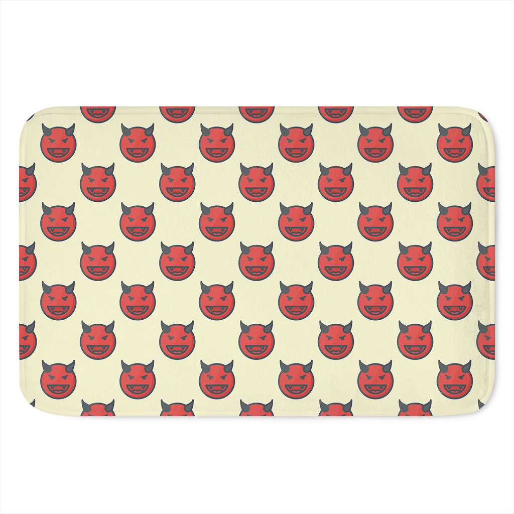 Devil Emoji Pattern Print Indoor Door Mat