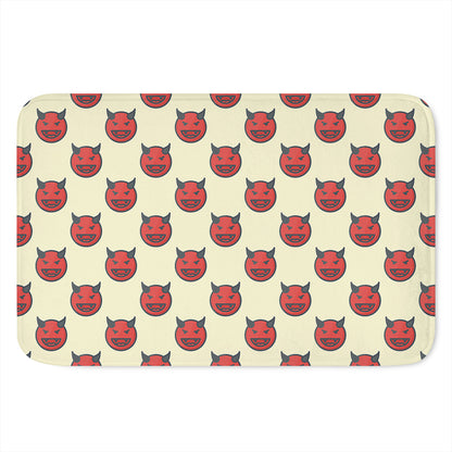 Devil Emoji Pattern Print Indoor Door Mat