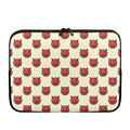 Devil Emoji Pattern Print Laptop Sleeve