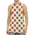 Devil Emoji Pattern Print Men's Muscle Tank Top