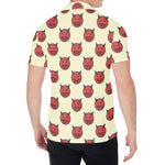 Devil Emoji Pattern Print Men's Shirt
