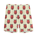 Devil Emoji Pattern Print Men's Athletic Shorts