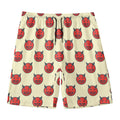 Devil Emoji Pattern Print Men's Swim Trunks