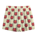 Devil Emoji Pattern Print Mesh Shorts