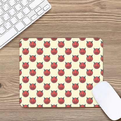 Devil Emoji Pattern Print Mouse Pad