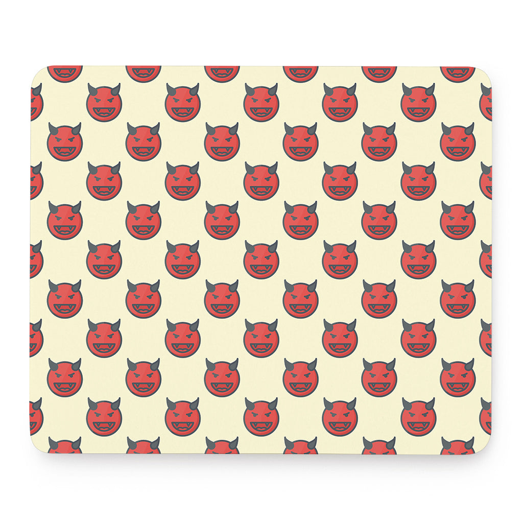 Devil Emoji Pattern Print Mouse Pad