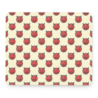 Devil Emoji Pattern Print Mouse Pad