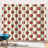 Devil Emoji Pattern Print Pencil Pleat Curtains